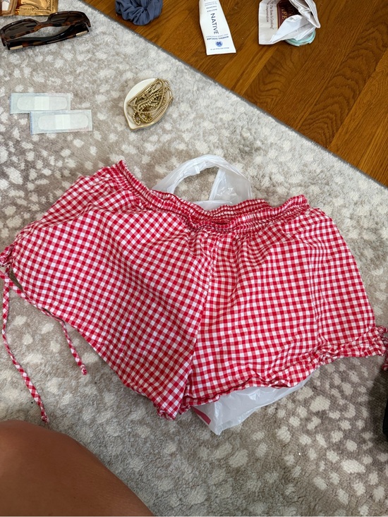 Target Pants - Target Red & White Gingham Athletic Shorts
